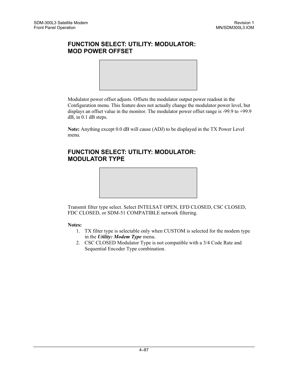 Comtech EF Data SDM-300L3 User Manual | Page 155 / 408
