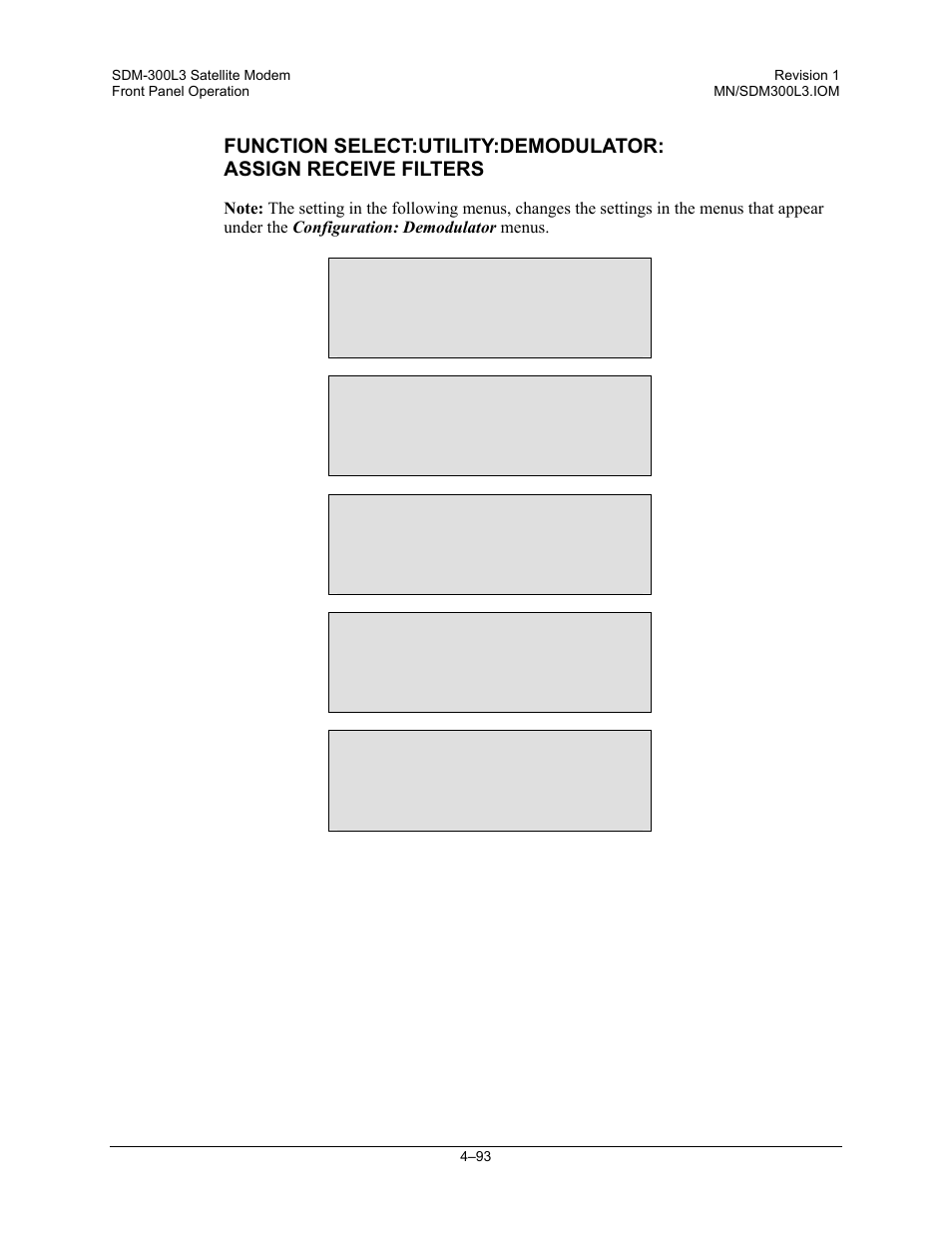 Comtech EF Data SDM-300L3 User Manual | Page 161 / 408