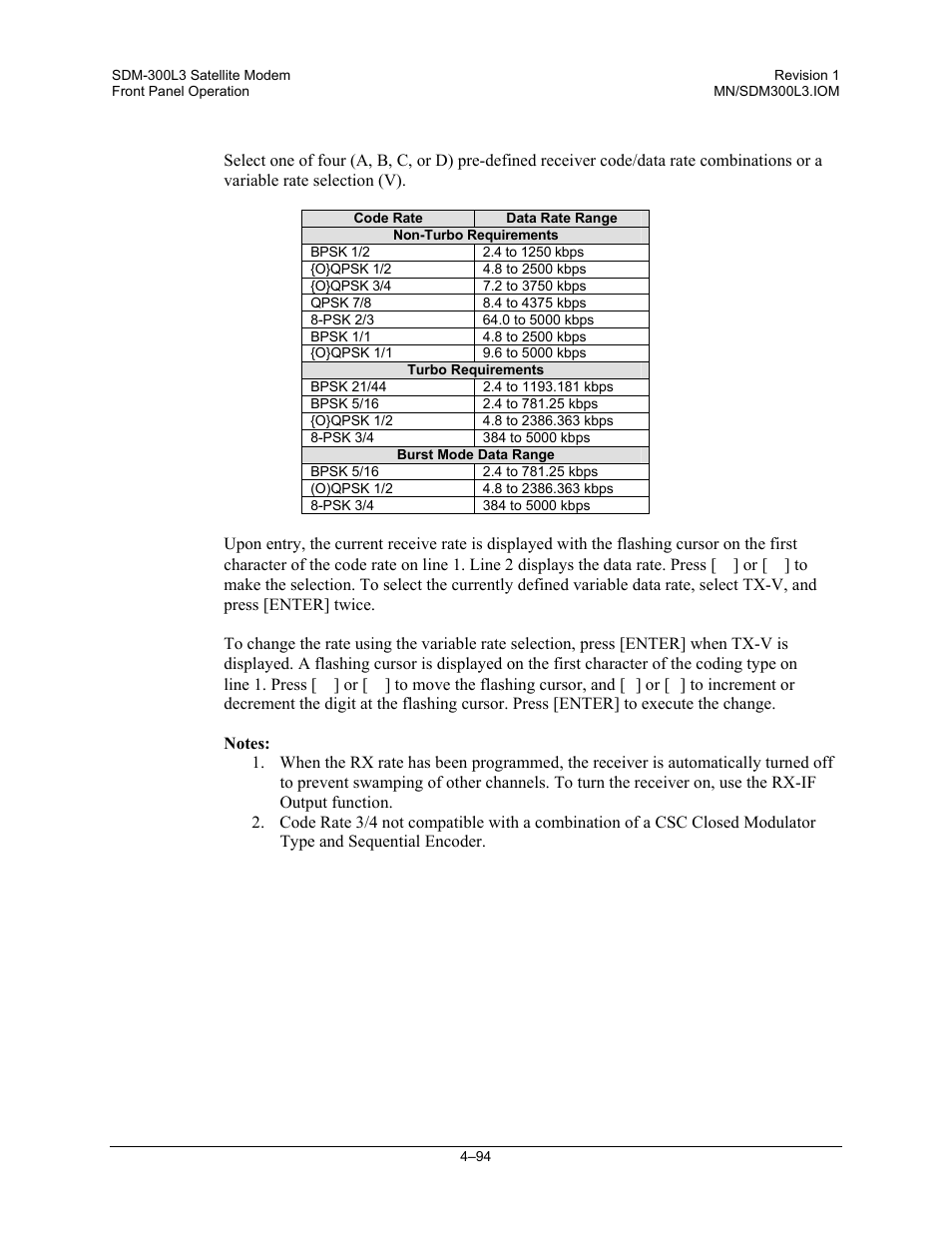 Comtech EF Data SDM-300L3 User Manual | Page 162 / 408