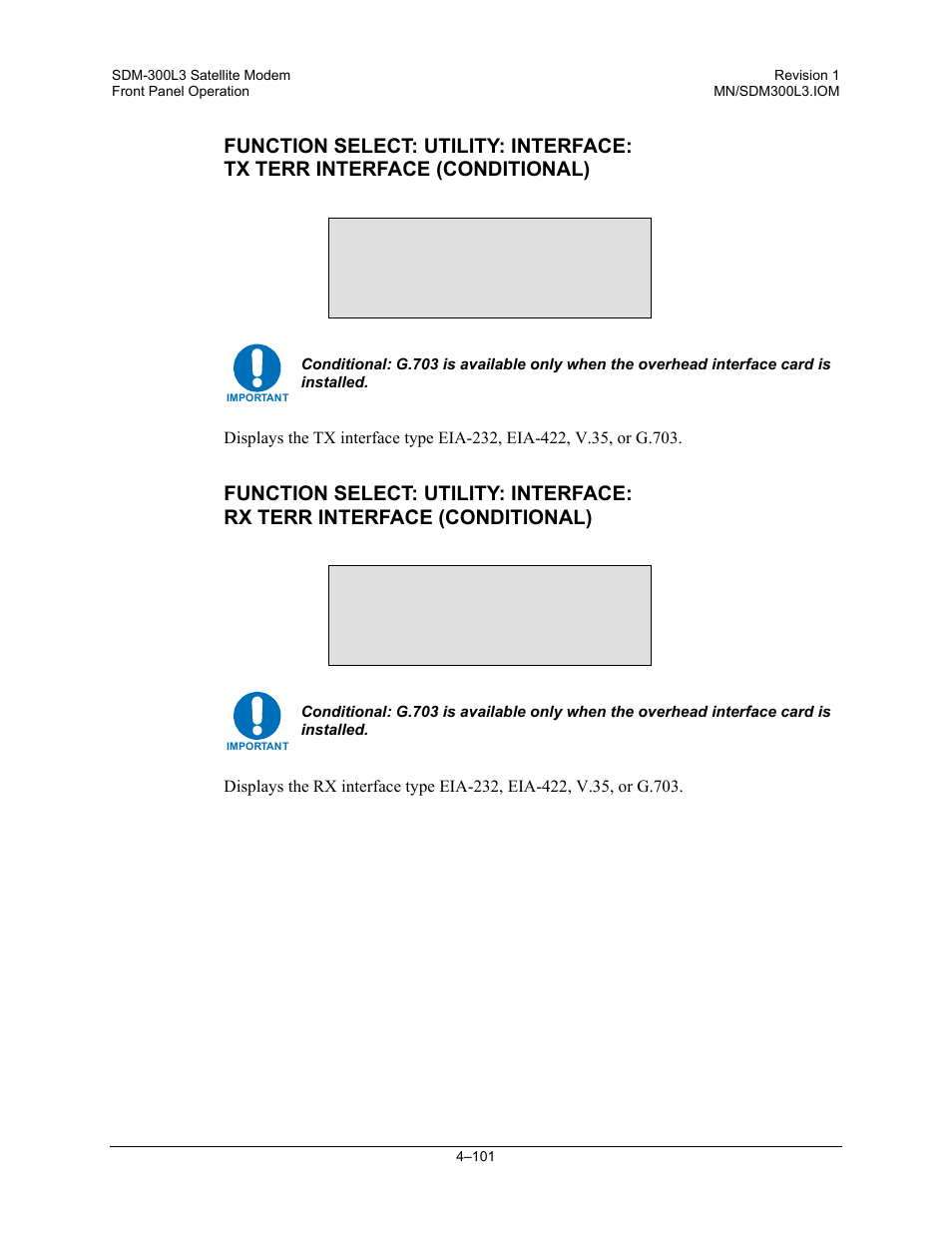 Comtech EF Data SDM-300L3 User Manual | Page 169 / 408