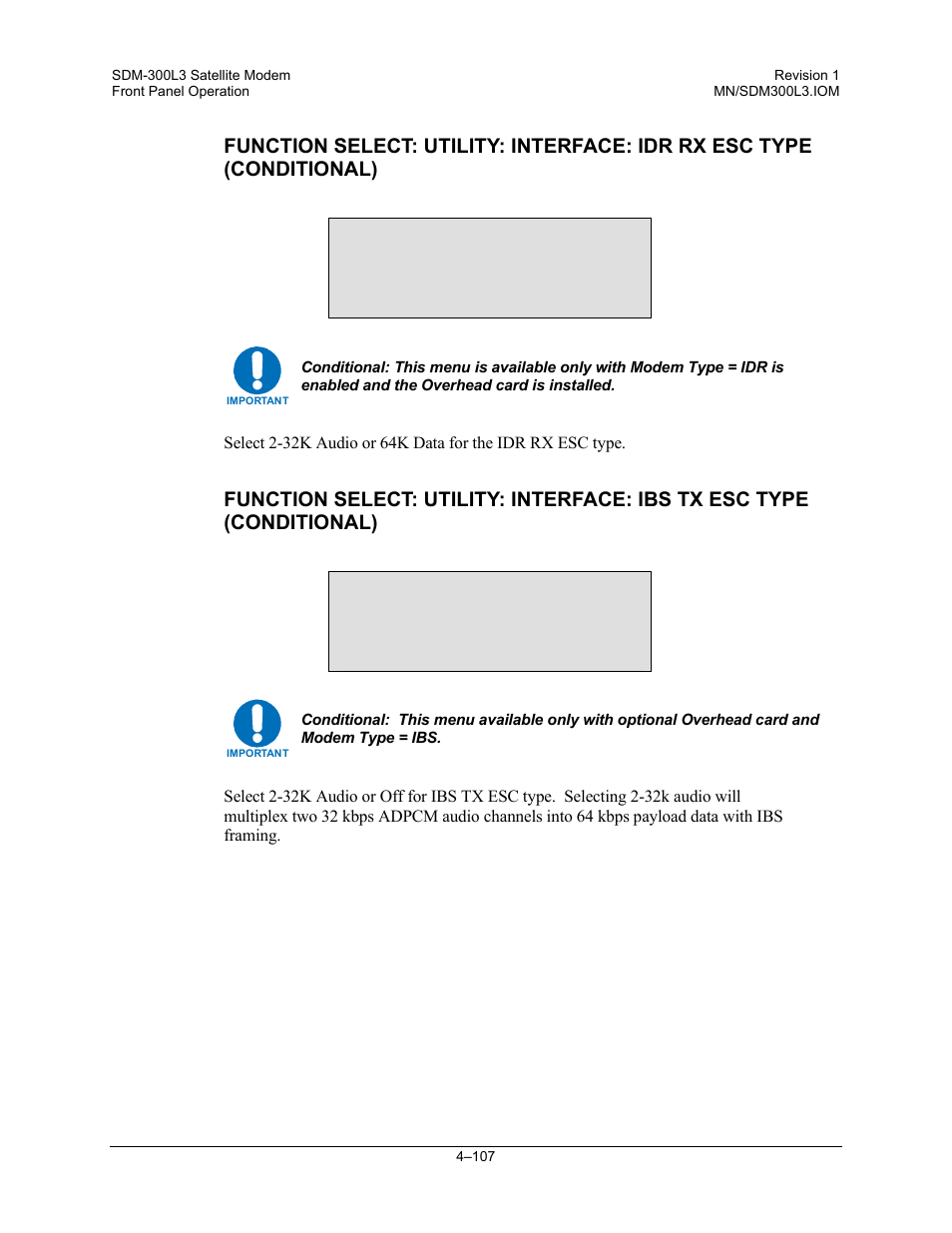 Comtech EF Data SDM-300L3 User Manual | Page 175 / 408