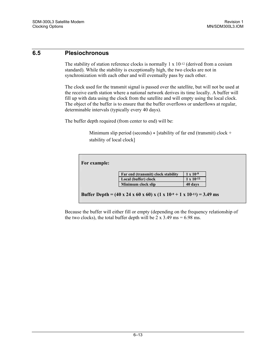 Plesiochronous, 5 plesiochronous | Comtech EF Data SDM-300L3 User Manual | Page 223 / 408