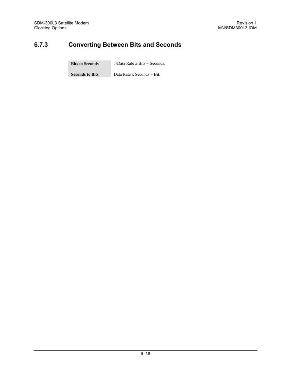 Converting between bits and seconds, 3 converting between bits and seconds | Comtech EF Data SDM-300L3 User Manual | Page 228 / 408