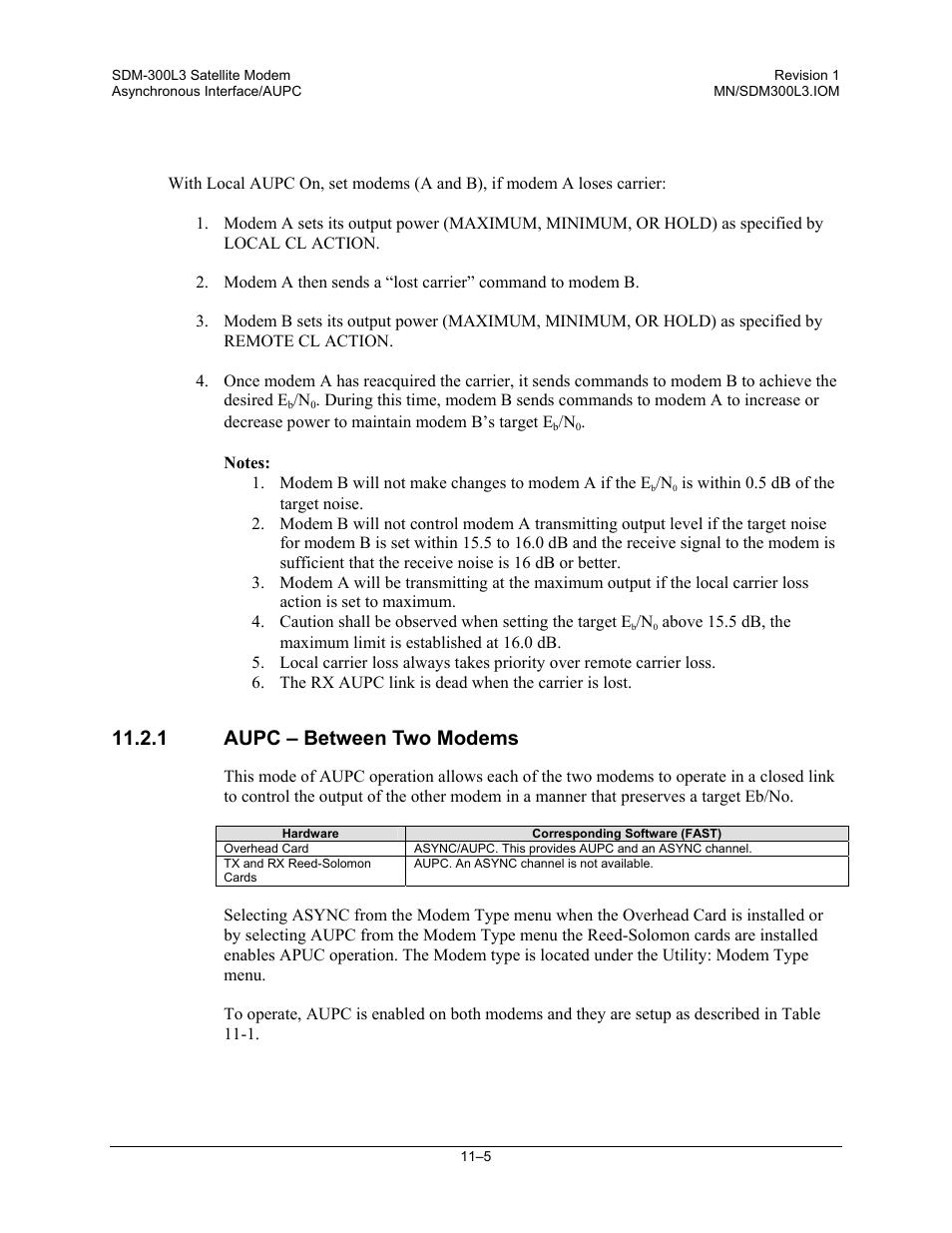 Aupc – between two modems, 1 aupc – between two modems | Comtech EF Data SDM-300L3 User Manual | Page 281 / 408