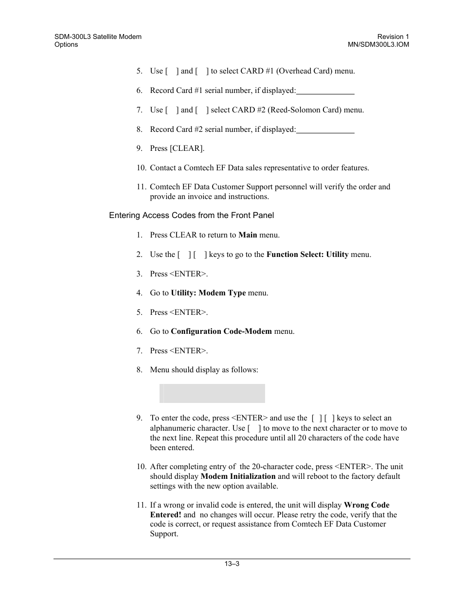 Comtech EF Data SDM-300L3 User Manual | Page 305 / 408