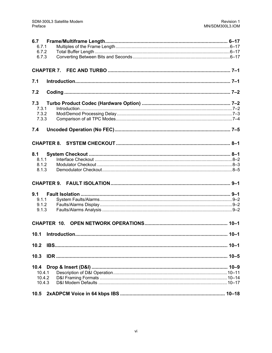 Comtech EF Data SDM-300L3 User Manual | Page 8 / 408