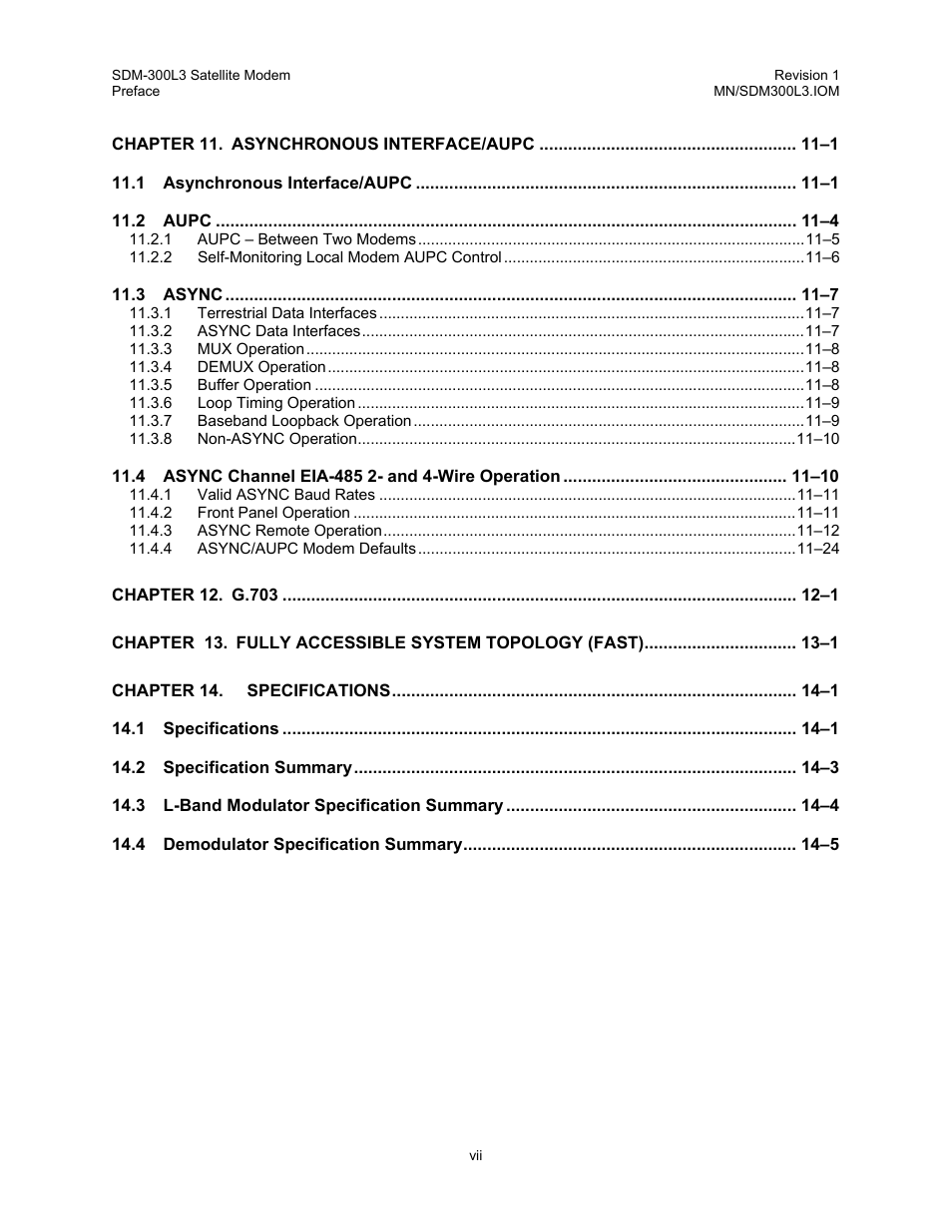 Comtech EF Data SDM-300L3 User Manual | Page 9 / 408