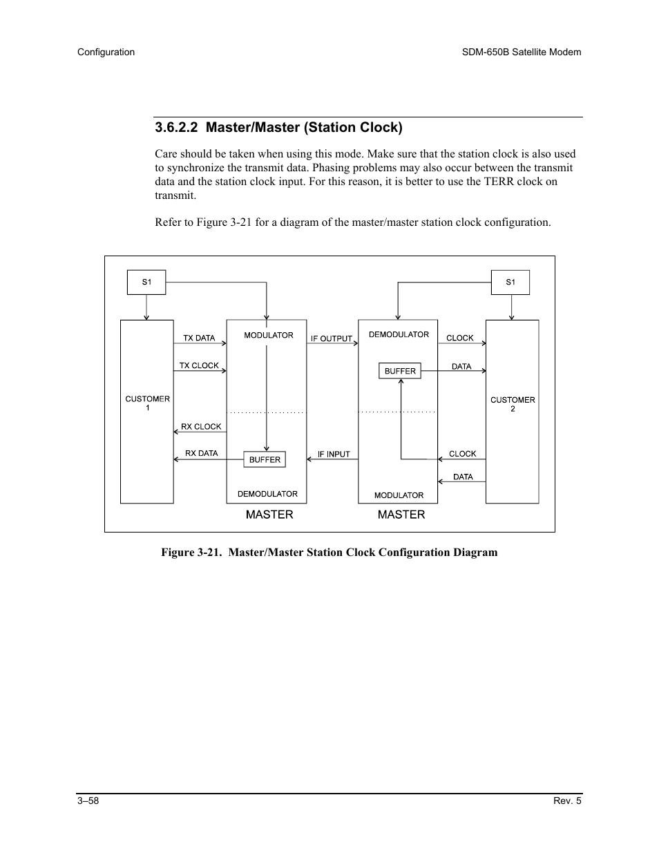 2 master/master (station clock) | Comtech EF Data SDM-650B User Manual | Page 100 / 348