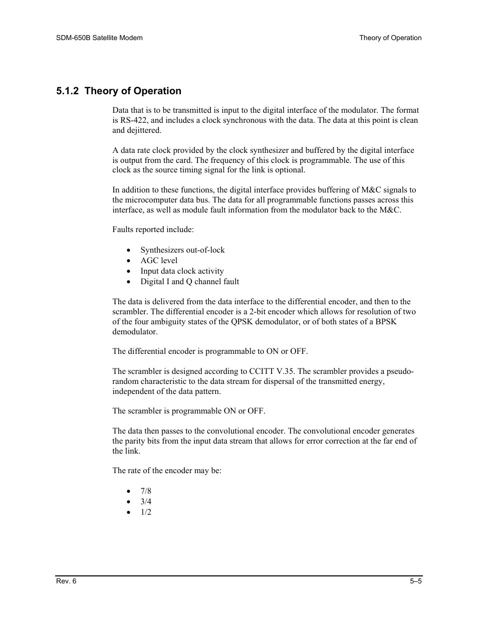 2 theory of operation | Comtech EF Data SDM-650B User Manual | Page 129 / 348