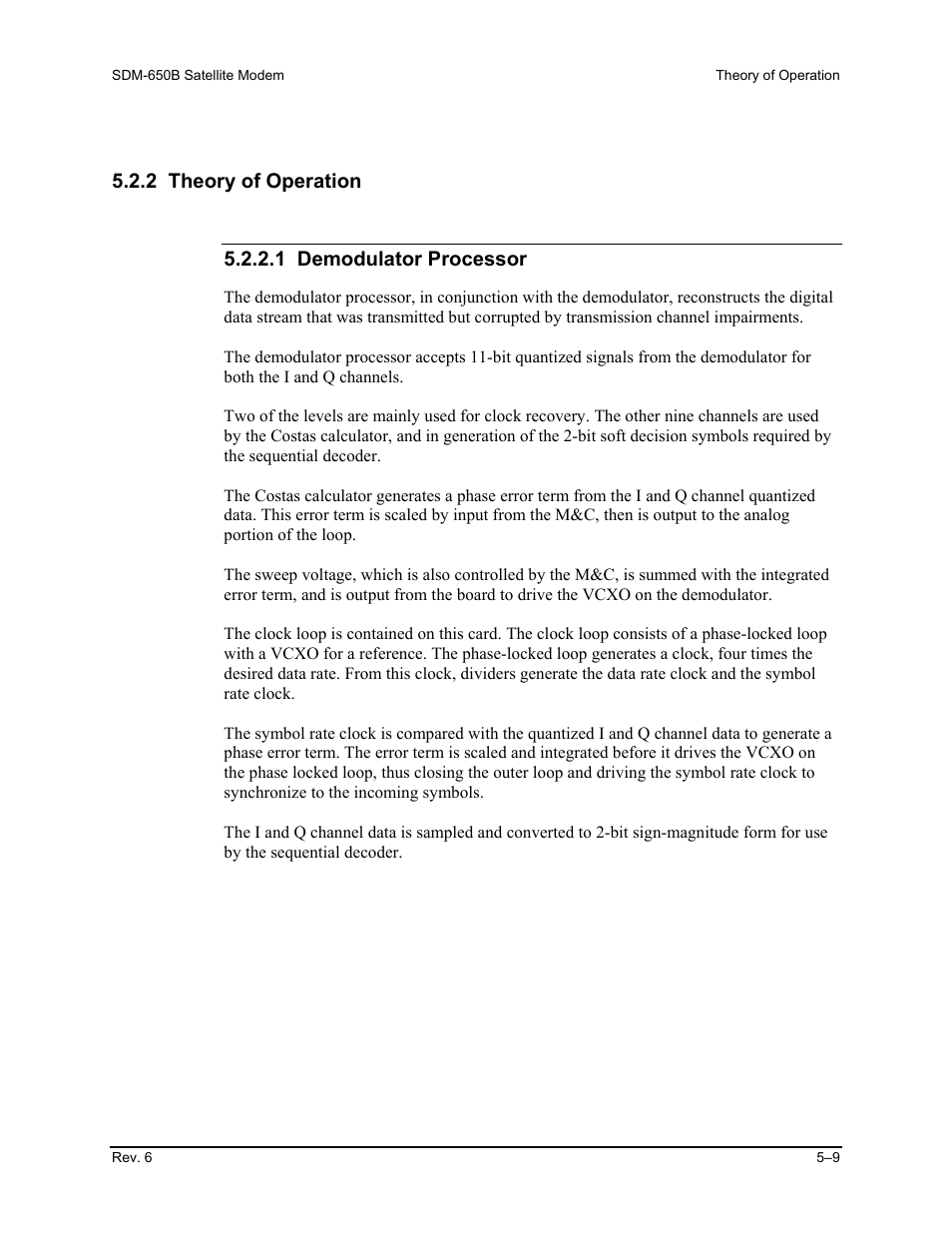 2 theory of operation | Comtech EF Data SDM-650B User Manual | Page 133 / 348