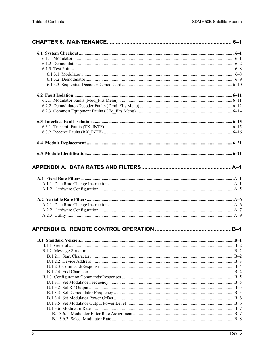 Comtech EF Data SDM-650B User Manual | Page 14 / 348