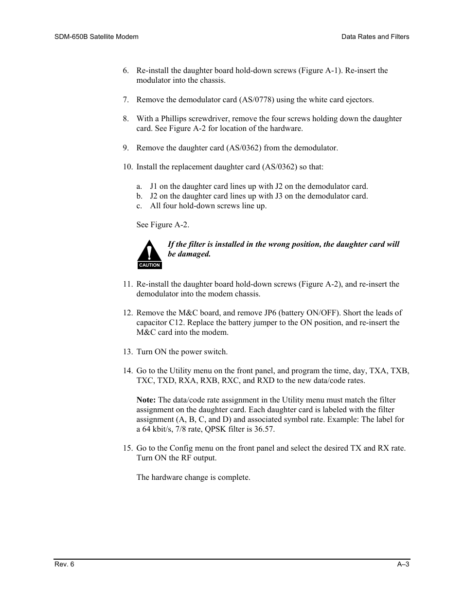 Comtech EF Data SDM-650B User Manual | Page 169 / 348