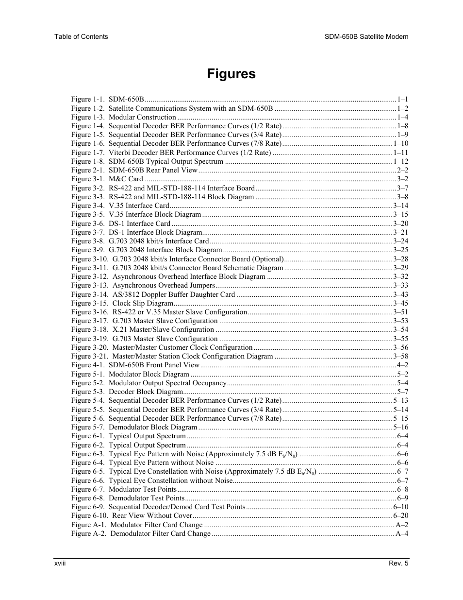 Figures | Comtech EF Data SDM-650B User Manual | Page 22 / 348