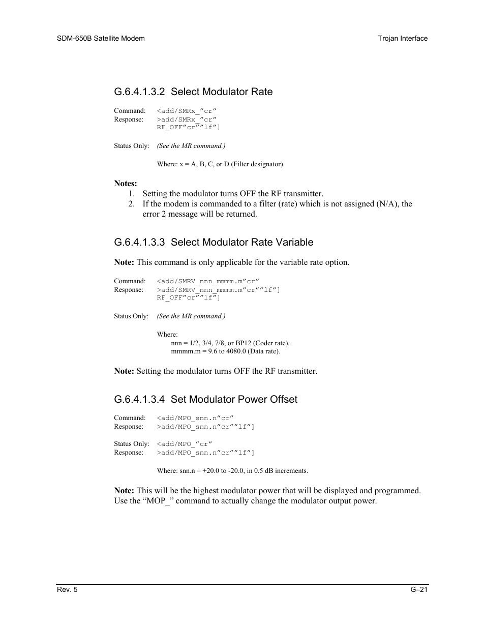 Comtech EF Data SDM-650B User Manual | Page 317 / 348