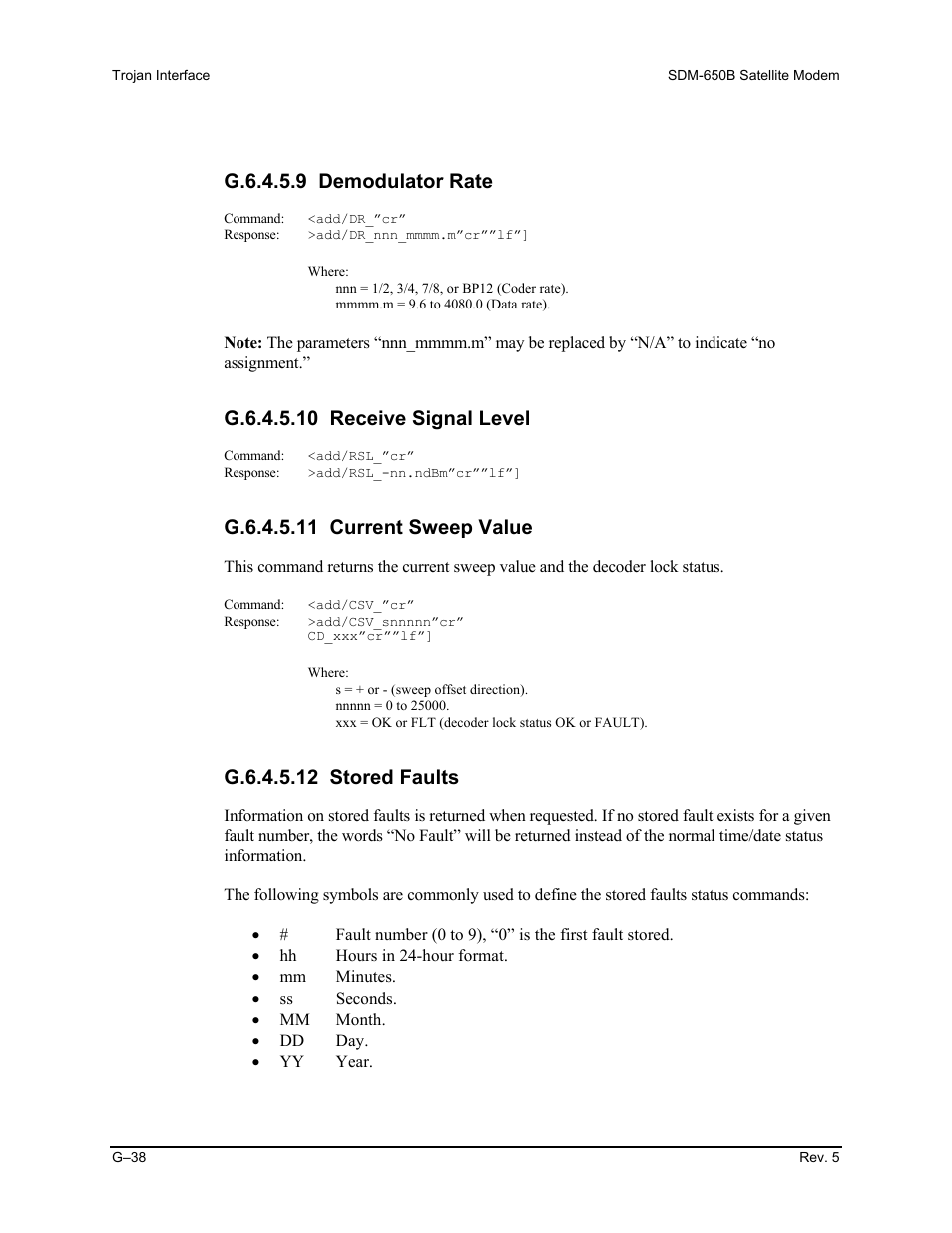 G.6.4.5.9 demodulator rate | Comtech EF Data SDM-650B User Manual | Page 334 / 348