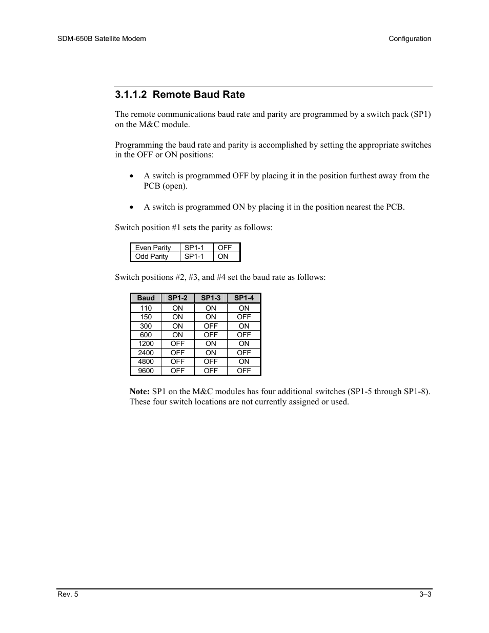 2 remote baud rate | Comtech EF Data SDM-650B User Manual | Page 45 / 348