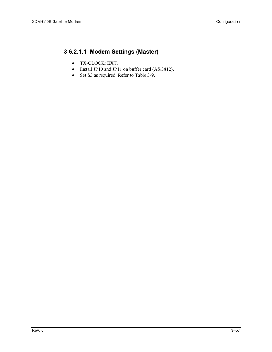 1 modem settings (master) | Comtech EF Data SDM-650B User Manual | Page 99 / 348