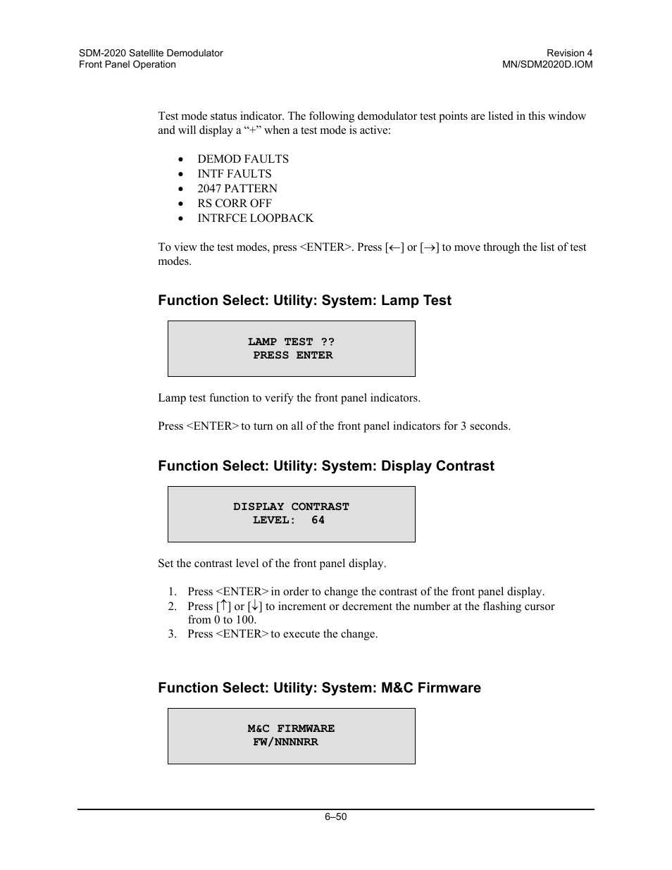 Comtech EF Data SDM-2020 User Manual | Page 114 / 234