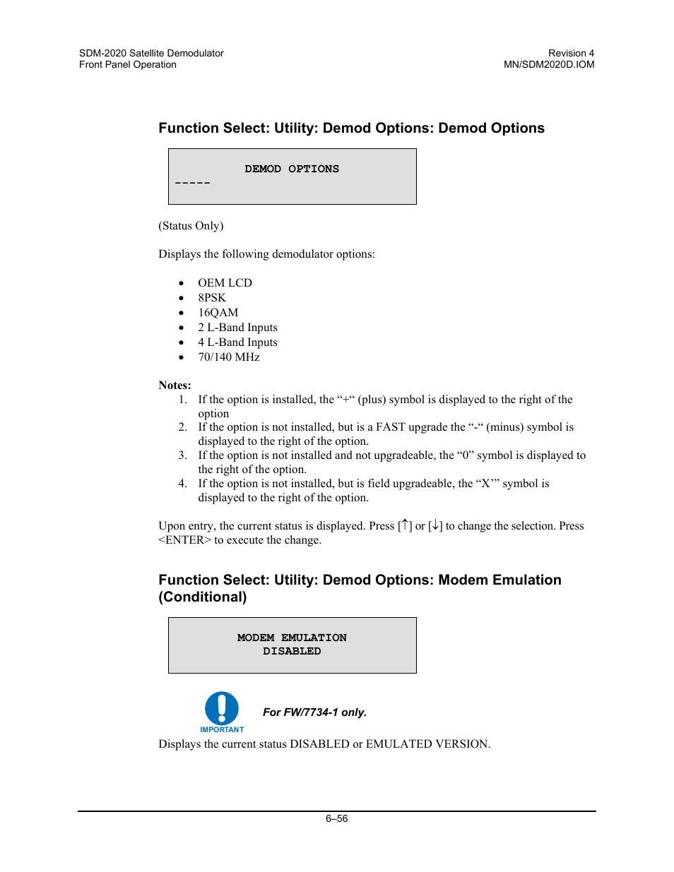 Comtech EF Data SDM-2020 User Manual | Page 120 / 234