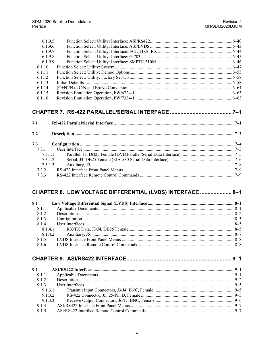 Comtech EF Data SDM-2020 User Manual | Page 15 / 234