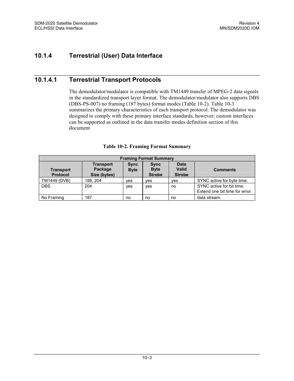 Comtech EF Data SDM-2020 User Manual | Page 155 / 234