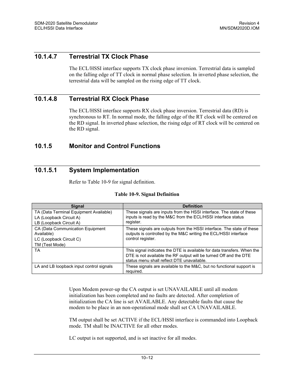 7 terrestrial tx clock phase, 8 terrestrial rx clock phase | Comtech EF Data SDM-2020 User Manual | Page 164 / 234