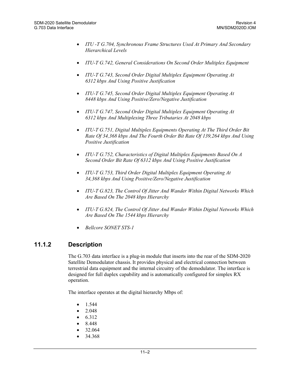 2 description | Comtech EF Data SDM-2020 User Manual | Page 168 / 234