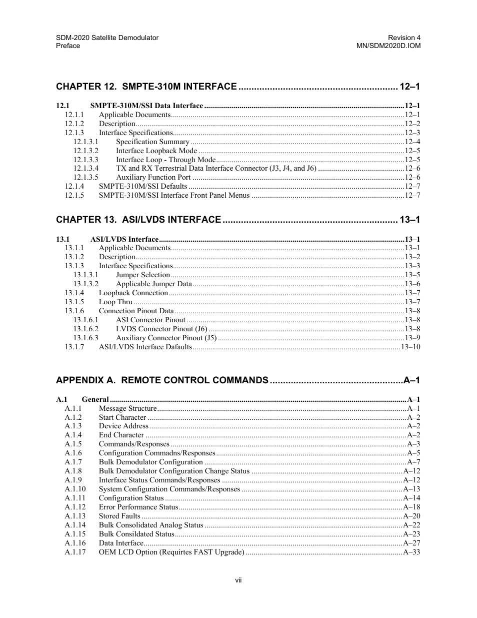 Comtech EF Data SDM-2020 User Manual | Page 17 / 234