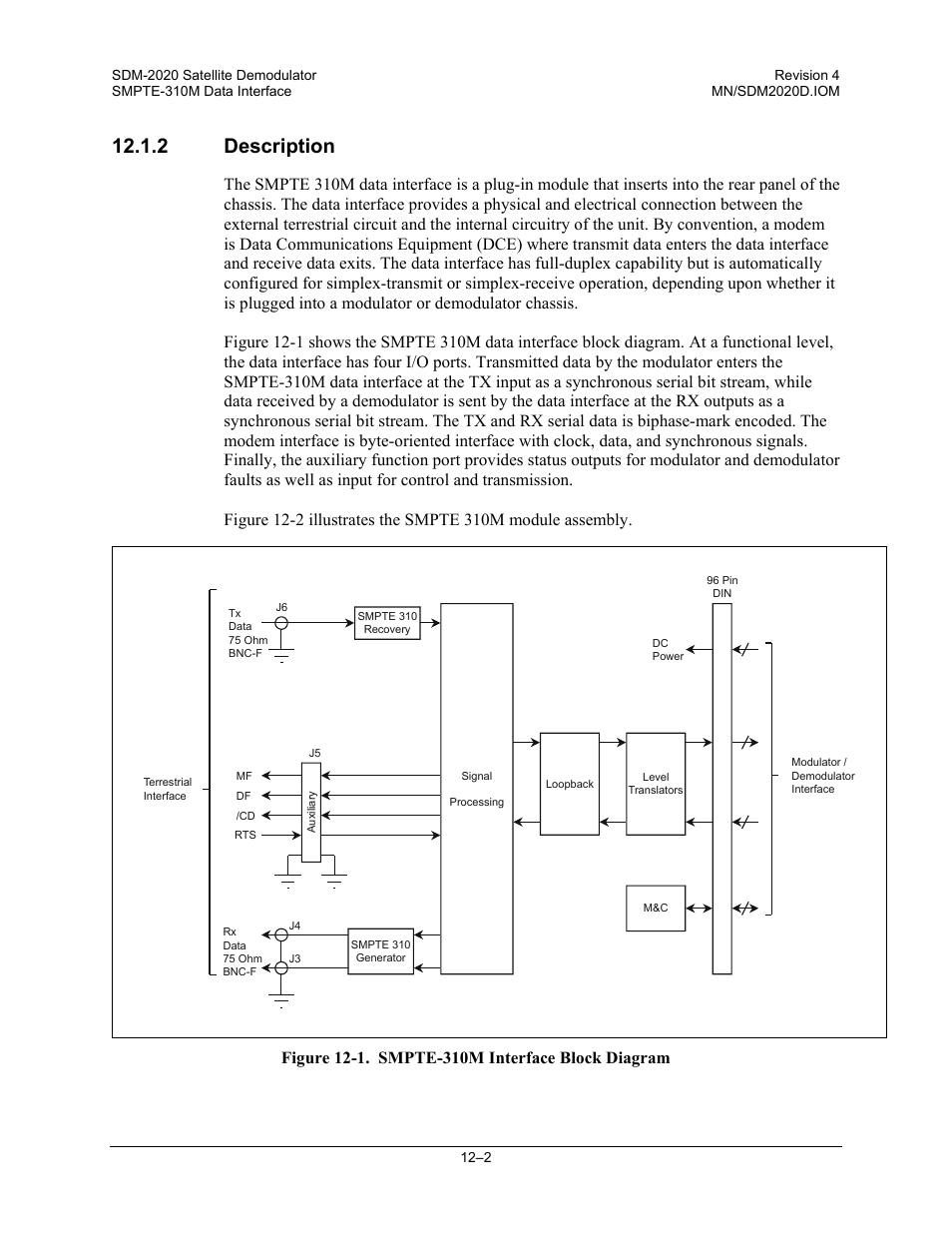 2 description | Comtech EF Data SDM-2020 User Manual | Page 184 / 234