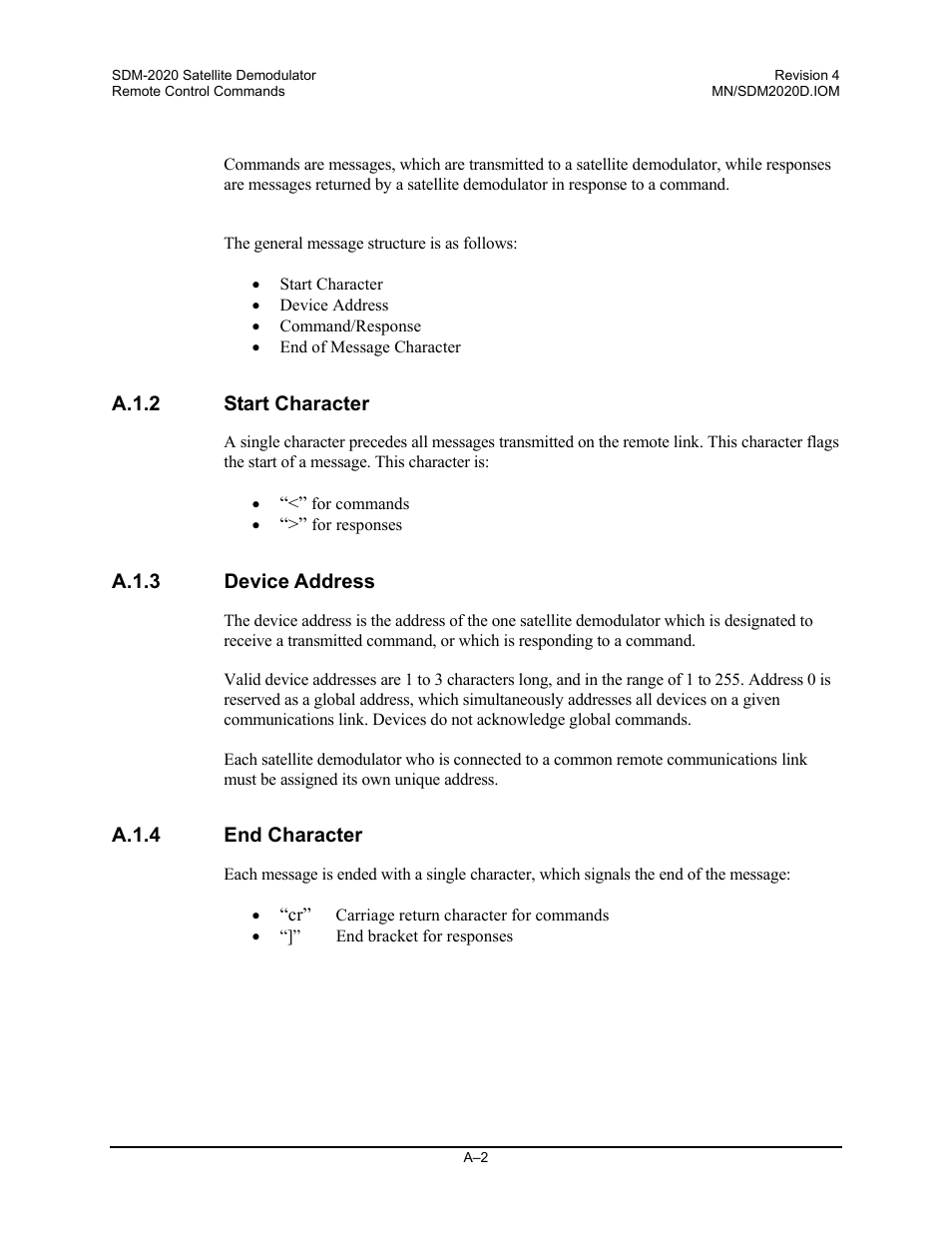 Comtech EF Data SDM-2020 User Manual | Page 202 / 234