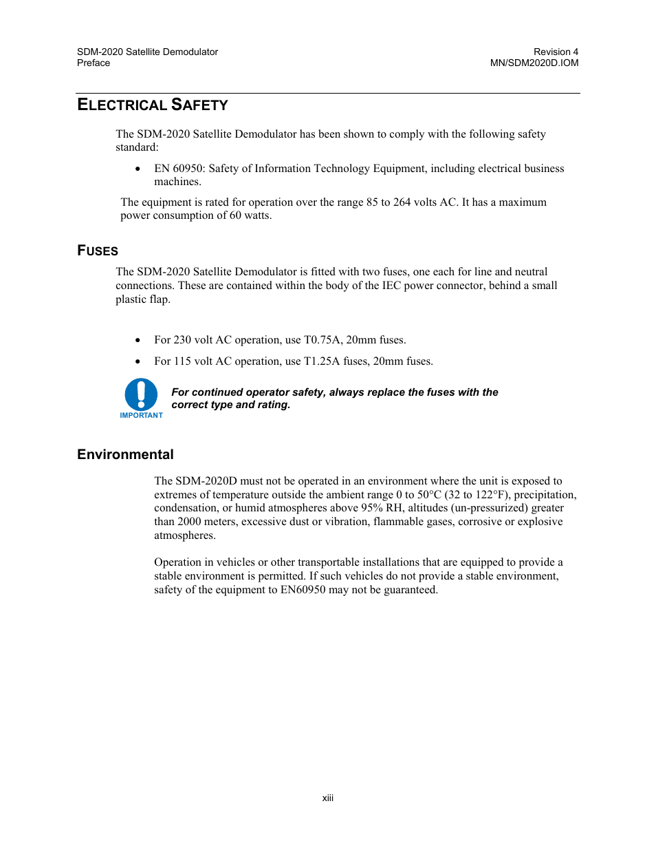 Comtech EF Data SDM-2020 User Manual | Page 23 / 234