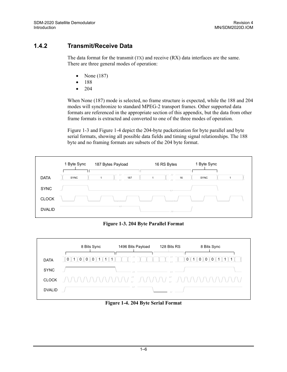 2 transmit/receive data | Comtech EF Data SDM-2020 User Manual | Page 32 / 234