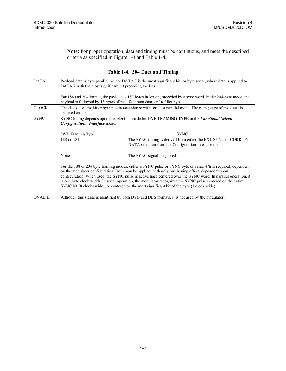Comtech EF Data SDM-2020 User Manual | Page 33 / 234