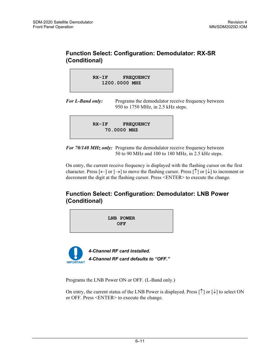 Comtech EF Data SDM-2020 User Manual | Page 75 / 234