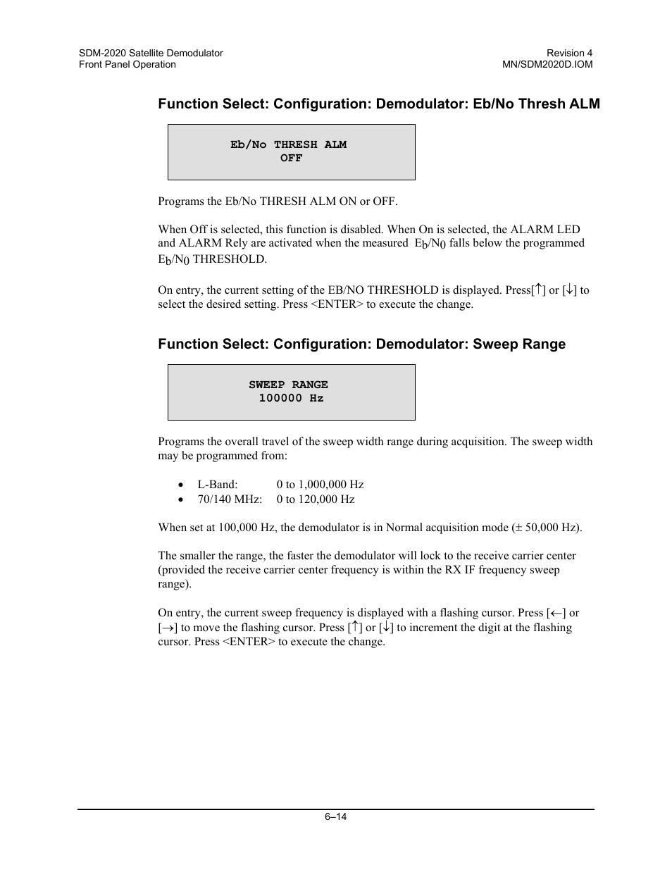 Comtech EF Data SDM-2020 User Manual | Page 78 / 234