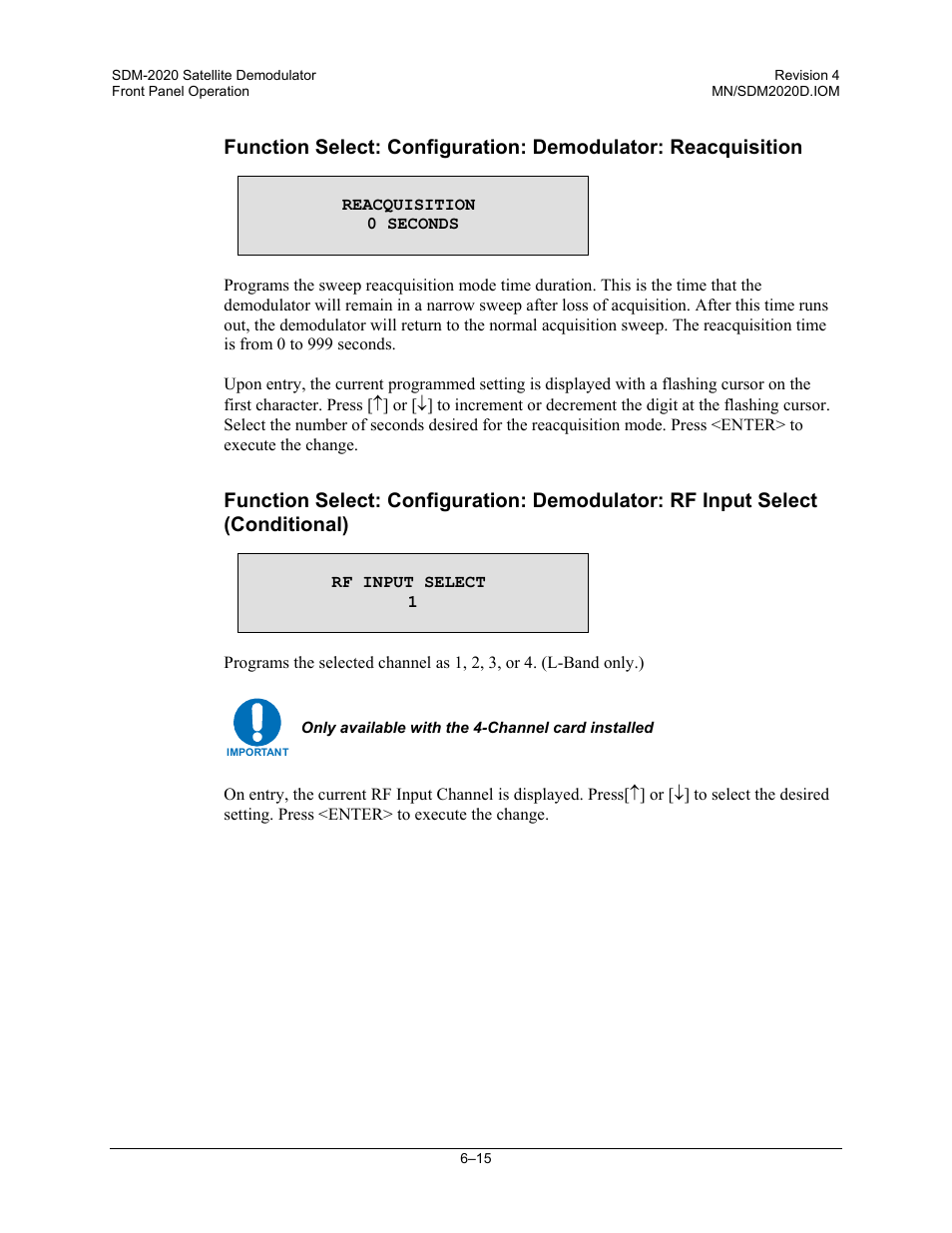 Comtech EF Data SDM-2020 User Manual | Page 79 / 234