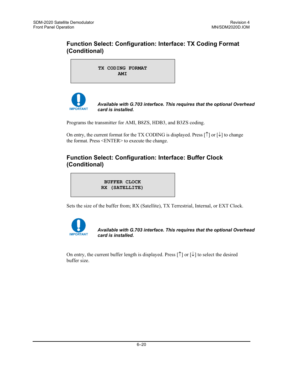 Comtech EF Data SDM-2020 User Manual | Page 84 / 234