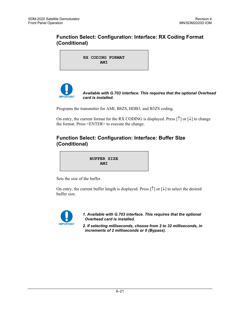 Comtech EF Data SDM-2020 User Manual | Page 85 / 234