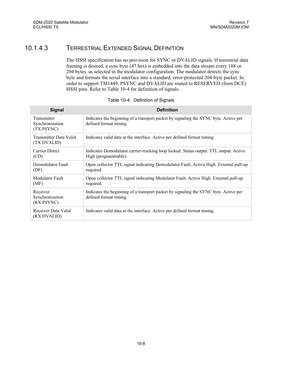 Comtech EF Data SDM-2020 User Manual | Page 129 / 266