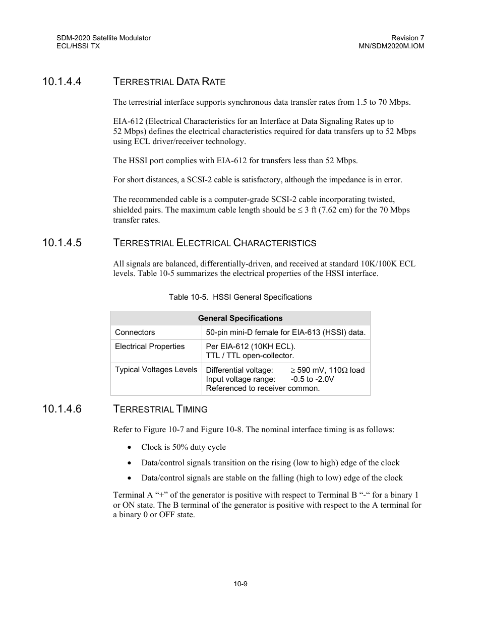 Comtech EF Data SDM-2020 User Manual | Page 130 / 266