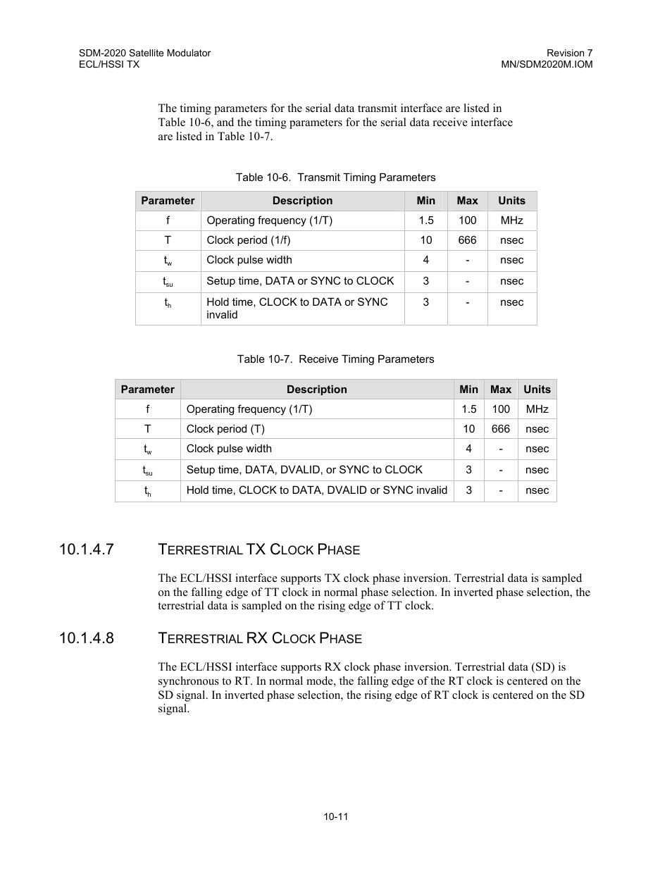 Tx c, Rx c | Comtech EF Data SDM-2020 User Manual | Page 132 / 266