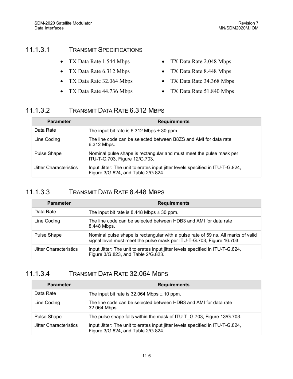 312 m, 448 m, 064 m | Comtech EF Data SDM-2020 User Manual | Page 141 / 266