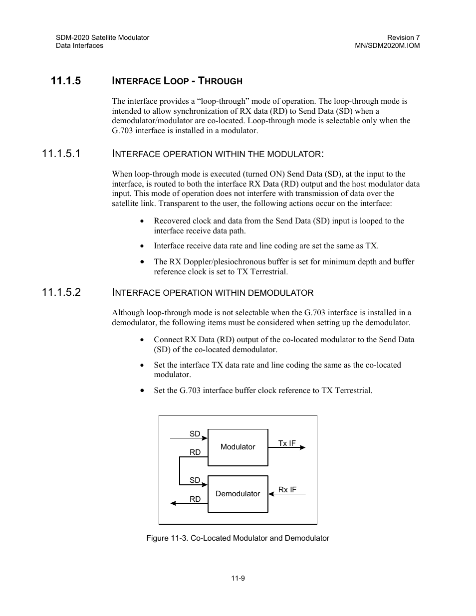 Interface loop - through | Comtech EF Data SDM-2020 User Manual | Page 144 / 266