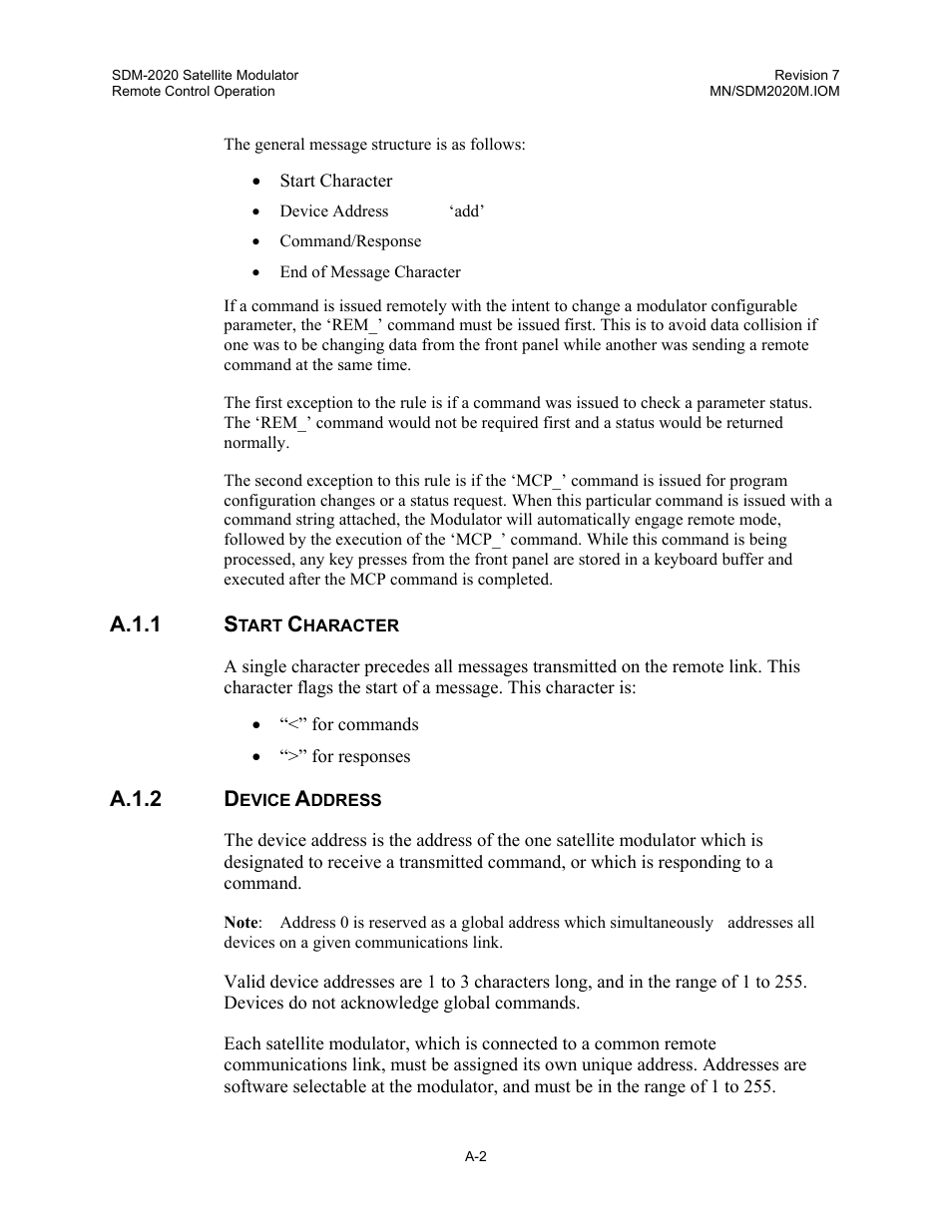 Comtech EF Data SDM-2020 User Manual | Page 172 / 266