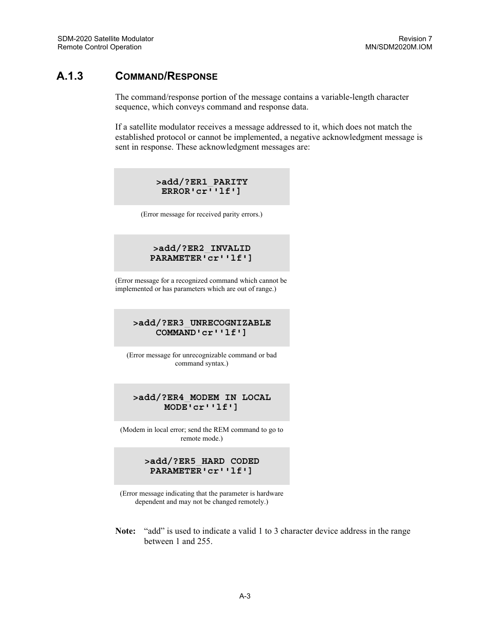 A.1.3 c | Comtech EF Data SDM-2020 User Manual | Page 173 / 266