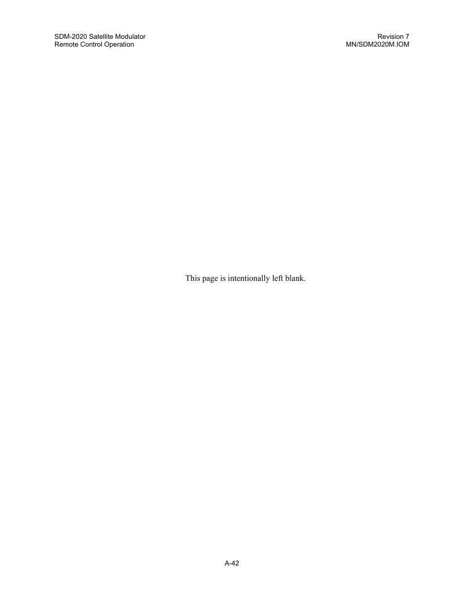 Comtech EF Data SDM-2020 User Manual | Page 212 / 266