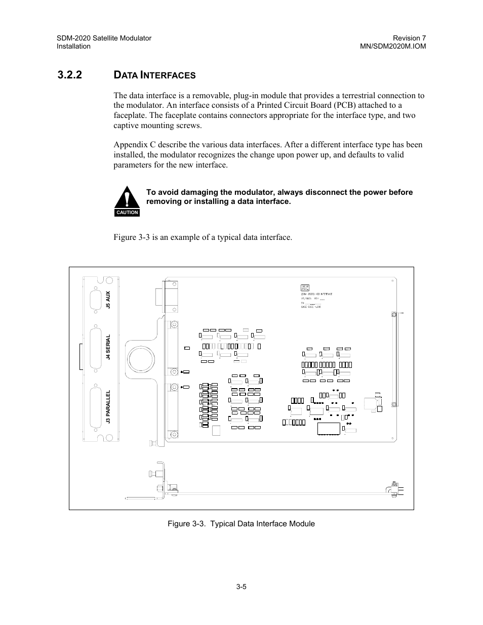 Data interfaces | Comtech EF Data SDM-2020 User Manual | Page 35 / 266