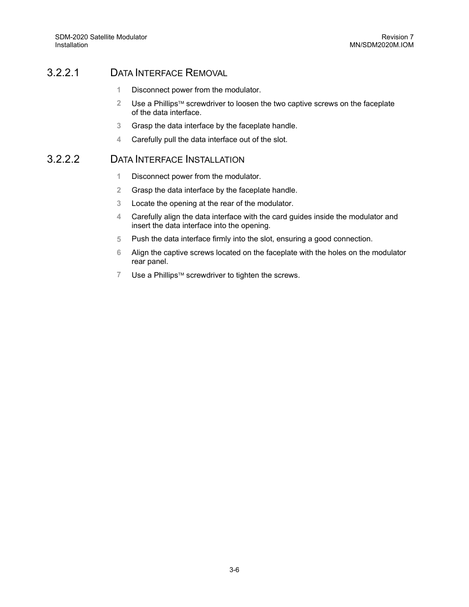 Comtech EF Data SDM-2020 User Manual | Page 36 / 266