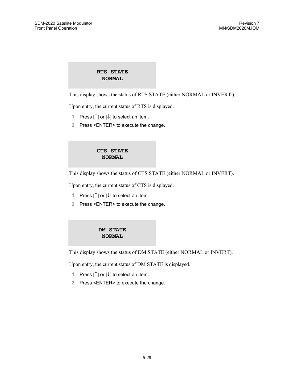 Comtech EF Data SDM-2020 User Manual | Page 71 / 266