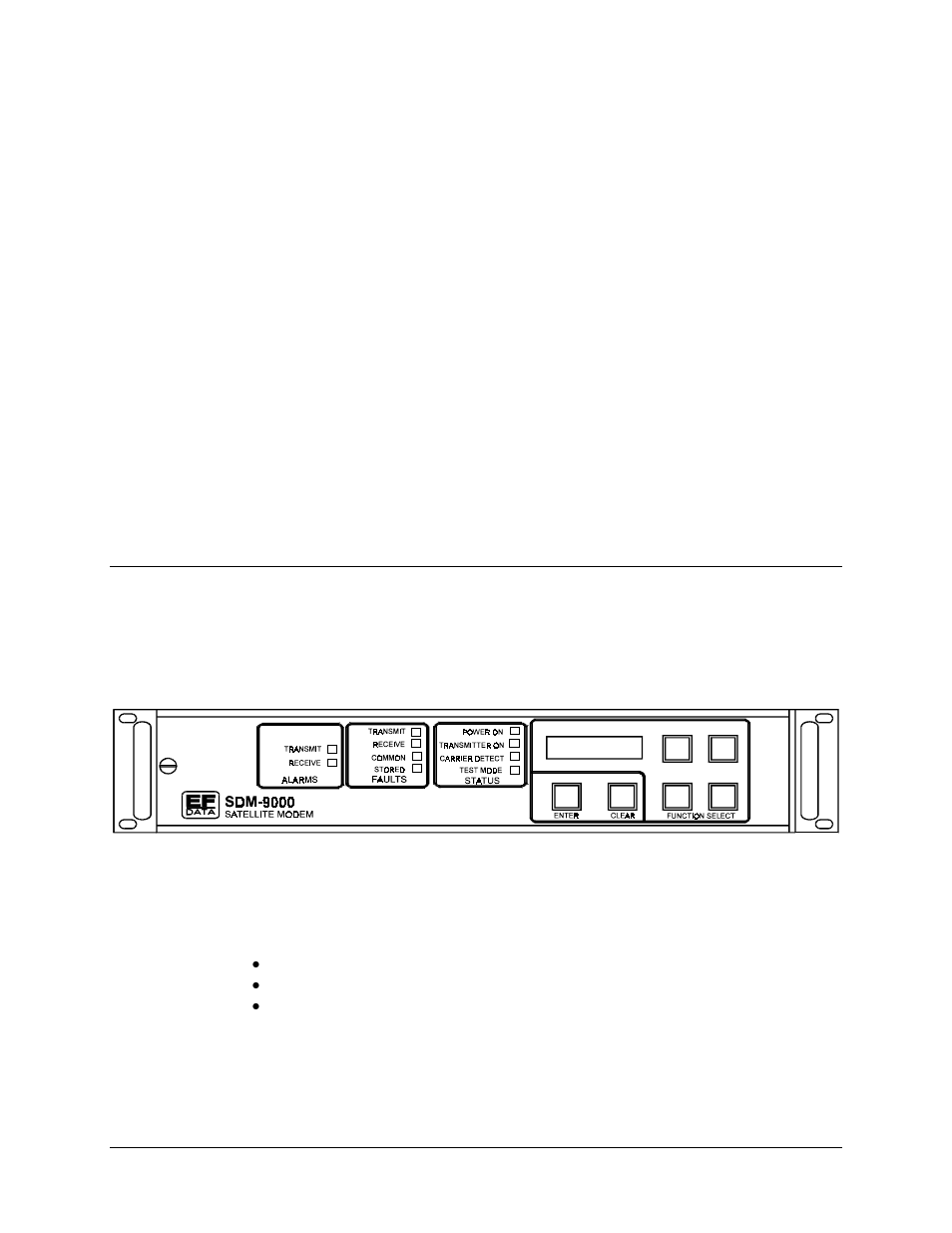 Chp 4. operation, 1 front panel, Chapter 4. operation | Comtech EF Data SDM-9000 User Manual | Page 75 / 256